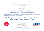 Premi Finalista Emprenedor IEEE