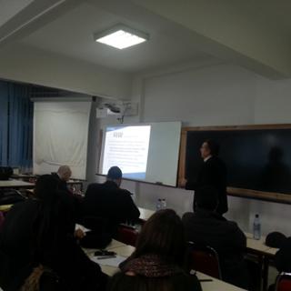 Carlos Juiz imparteix la seva conferncia a la Universit de Tunis el Manar
