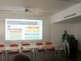 Beatriz Gmez presentant el projecte ITG4TU al congrs EUNIS a Pars