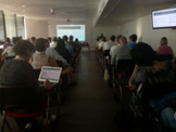 Beatriz Gmez presentant el projecte ITG4TU al congrs EUNIS a Pars