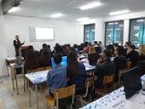 Seminari a la Universitat Aleksander Moisiu de Durrs impartit per Klaudia Carcani