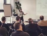 Beln Bermejo presentant el seu treball a l'HPI