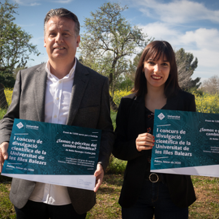 Beln Bermejo i Carlos Juiz guanyadors del I Concurs de Divulgaci Cientfica de la UIB